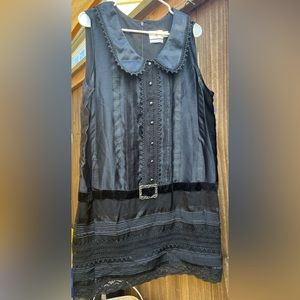 Ana Sui Target XL Dress Black Scoop New